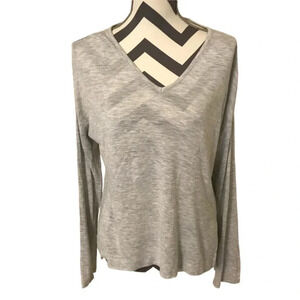 Madewell Anthem Heathered Gray Top Sz M